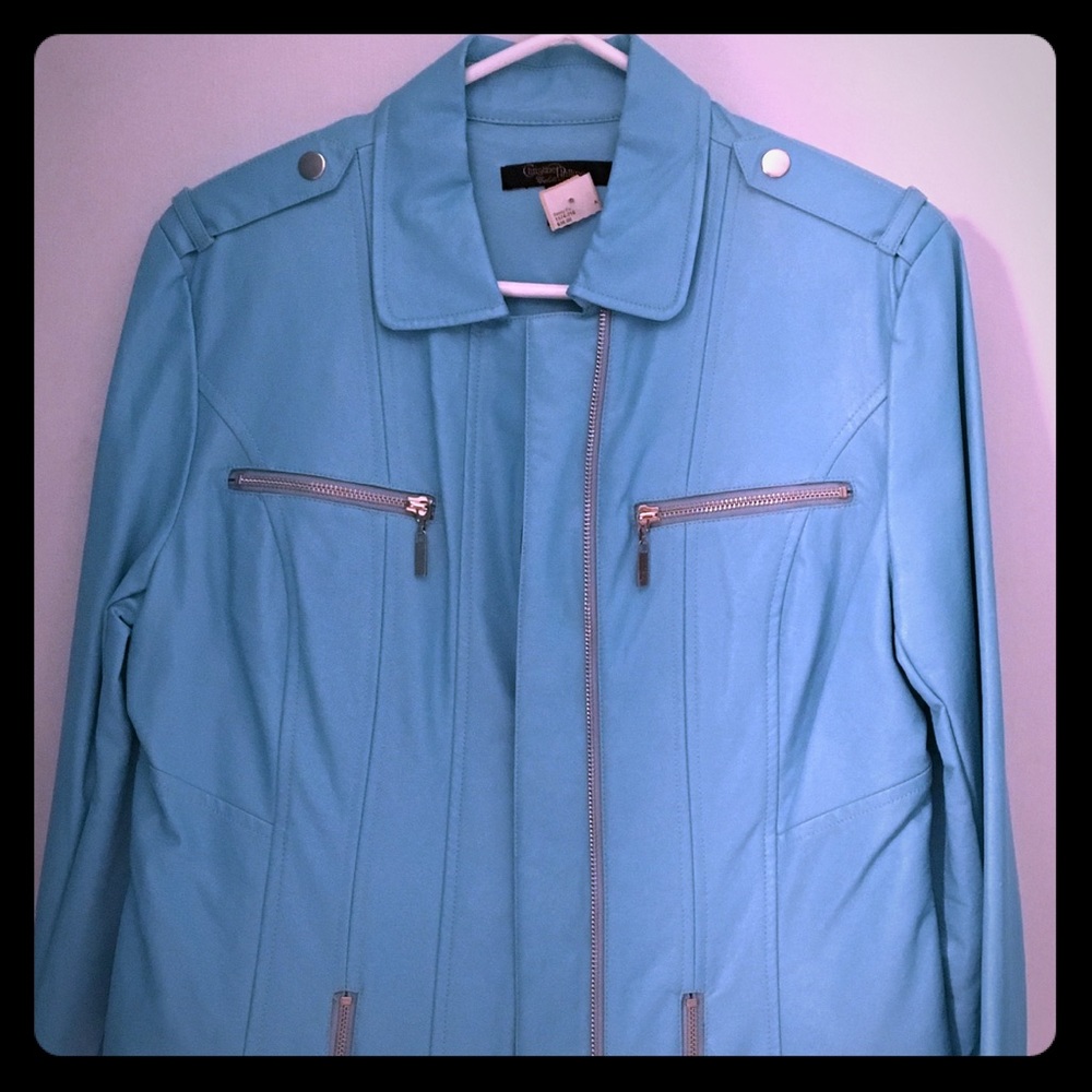 Faux leather jacket